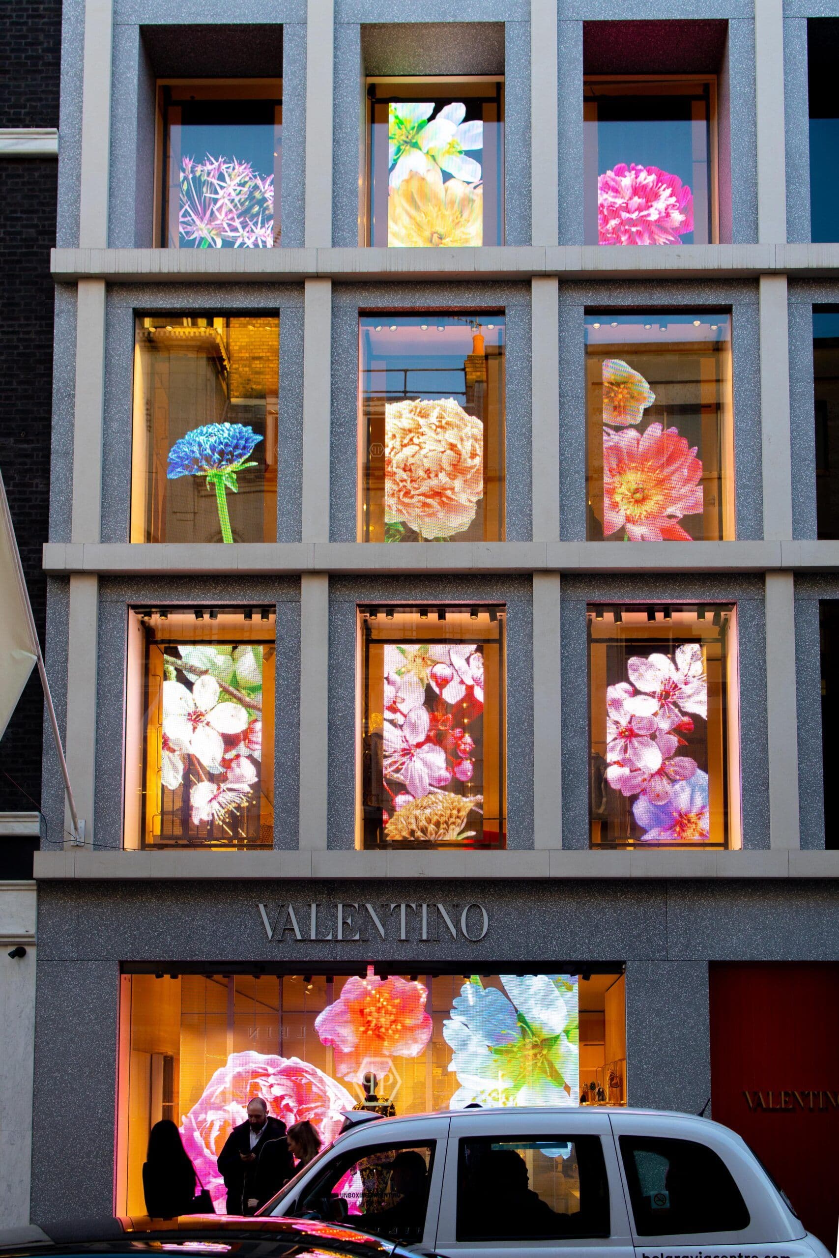 Proud to install this stunning LED screen display in Valentino, London