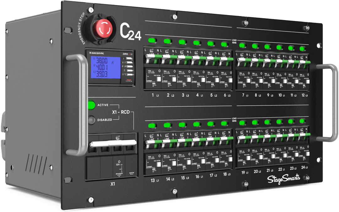 Stagesmarts 63a 3phase C24 Distro